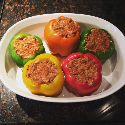 Low-calorie stuffed peppers: